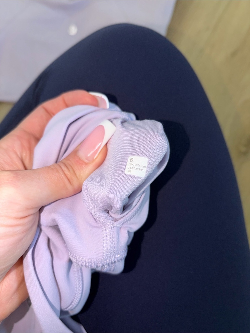 Lululemon Women’s Lilac High-Waist Biker Shorts & Halter Top - Picture 5 of 5